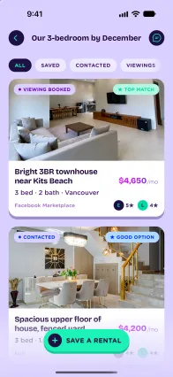 Nestlist shared board screen